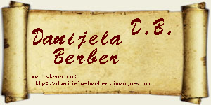 Danijela Berber vizit kartica